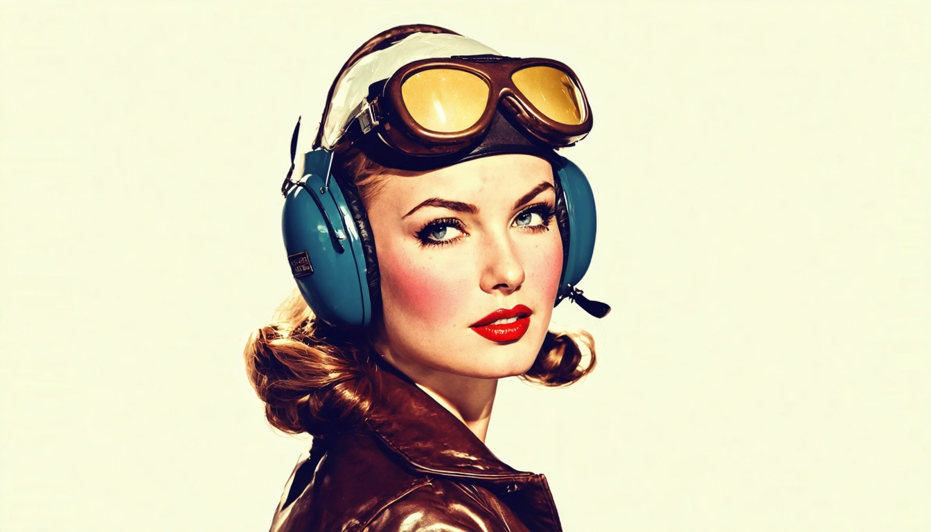 aviator Pin Up